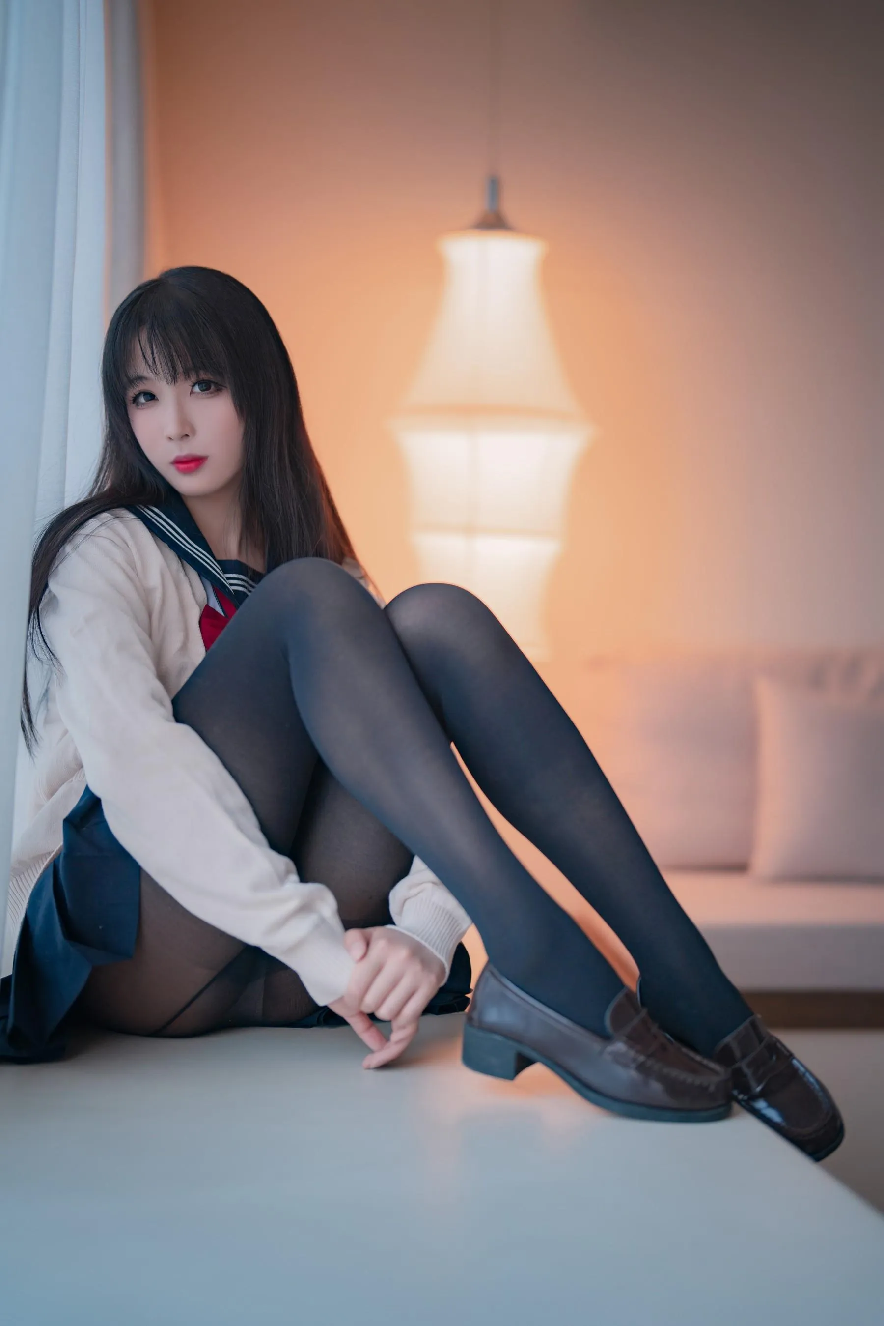 轩萧学姐 – NO.42 JK厚裤袜-写真 [33P]插图7